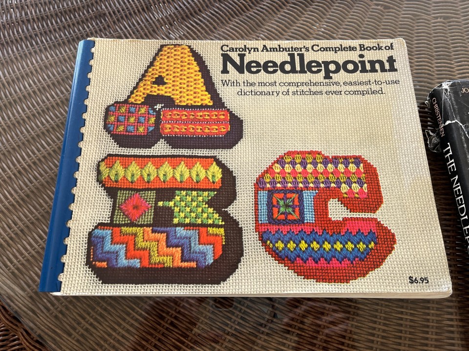 NEEDLEPOINT LOT BOOKS Carolyn Ambuter; Jo Ippolito Christensen GREAT