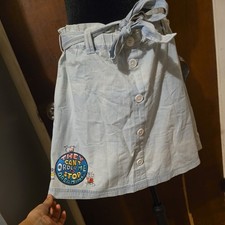 Disney NWT Women's Cinderella Patch Chambray Skirt Size M