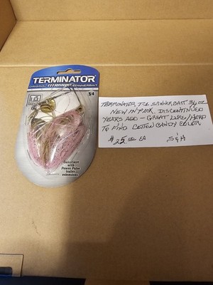 Terminator T-1 Spinnerbait 3/4oz NEW In Package Discontinued Rare Cotton Candy 