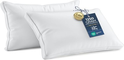 Utopia Bedding Gusseted Pillows for Sleeping King Size (White), Set of 2,