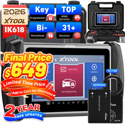 XTOOL Scanner IK618 OBD2 EOBD Car Diagnostic Scan Tool IMMO KEY PIN Coding TPMS