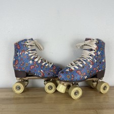 Impala Sidewalk Roller Skates Harmony Blue Peace Love Print Women s Size 9
