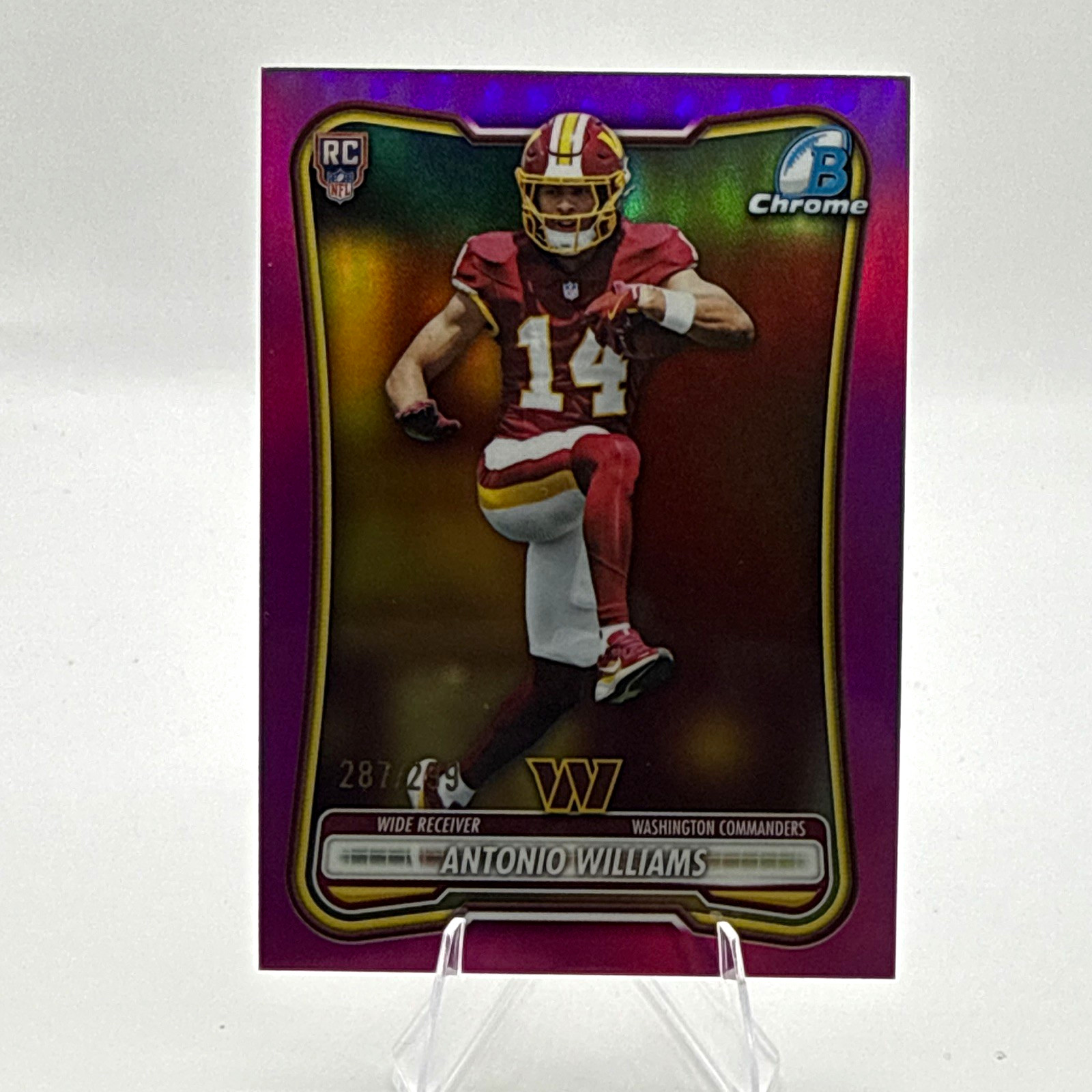 Antonio Williams RC 2026 Bowman Chrome FUCHSIA /299 #BCV-126 SERIAL NUMBERED