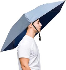 95cm Large Rainbow Fishing Umbrella Hat Outdoor Travel 2 Fold Umbrella Hat for A
