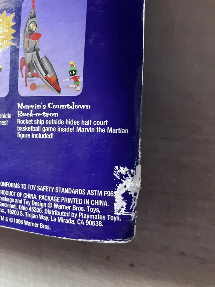 Vintage 1996 Space Jam Playmates Figures Lot Marvin vs Nawt Swackhammer Tweety - Image 4 of 4