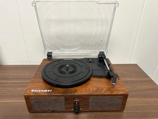 Udreamer Record Player Vinyl Bluetooth Turntable with Built-in Speakers