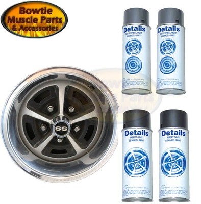 69 70 CAMARO NOVA CHEVELLE EL CAMINO RPO N66 SS WHEEL SPRAY PAINT GRAY SILVER