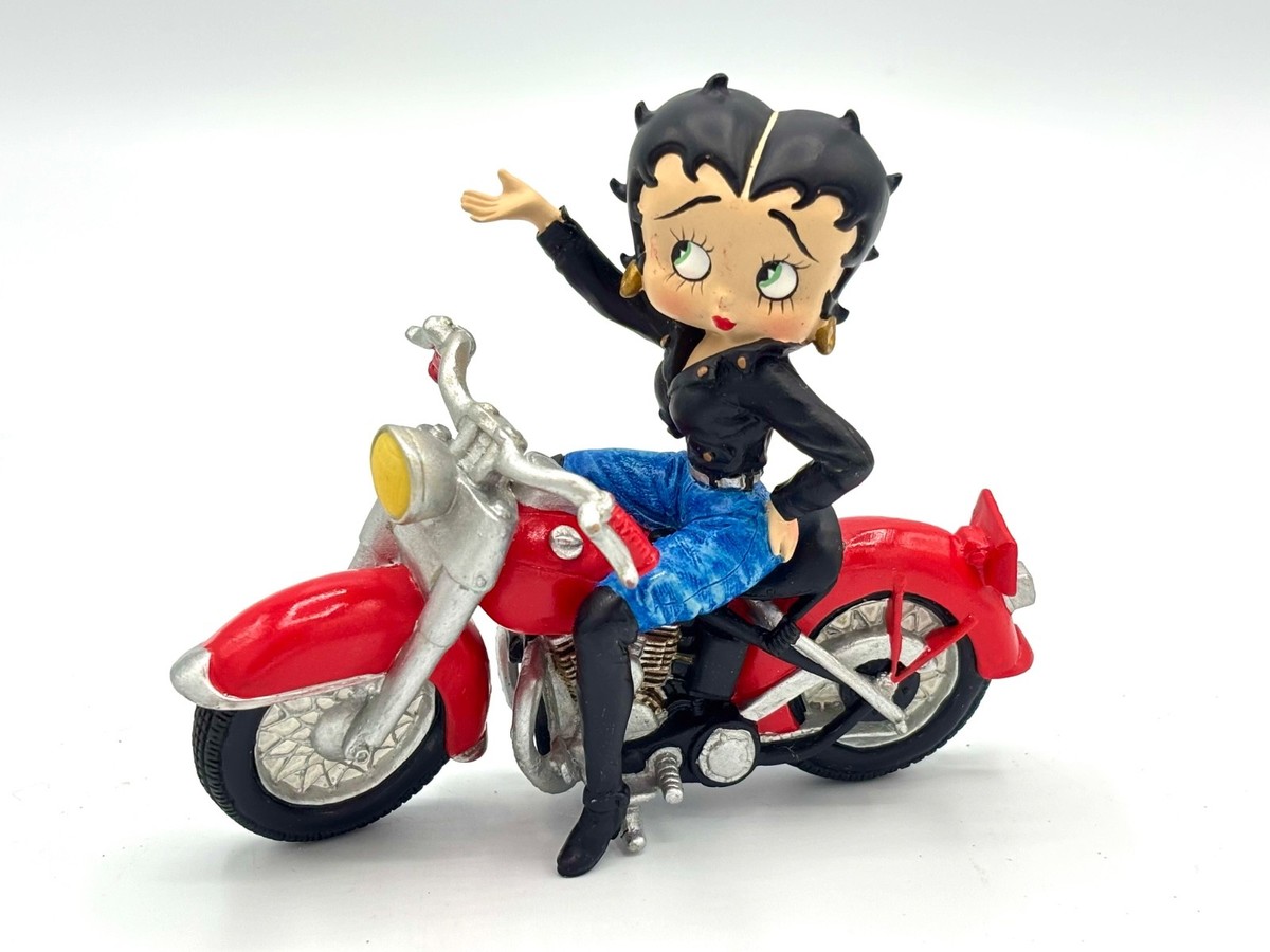 Betty Boop Motorcycle Figurine Biker Chic 🏍️🖤 3” x 4.5” | eBay