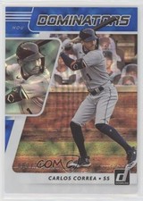 2021 Panini Donruss Dominators Blue 7/249 Carlos Correa #DOM5 0e6a
