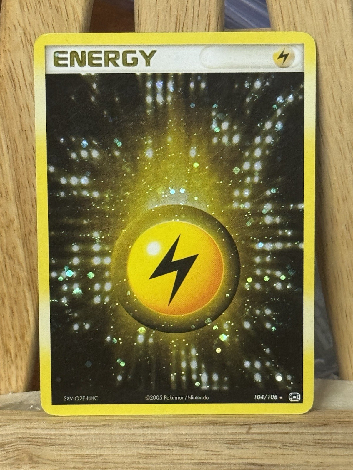 Lightning Energy Emerald 104/106 Pokemon TCG Holo Rare Lightly Played LP / MP