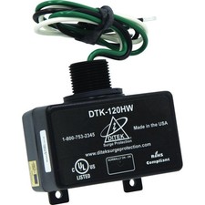DITEK DTK-120HW 120VAC, 20AMP, Dedicated Circuit, Parallel Mount, SPD Type 1,...