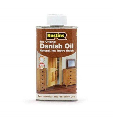 Rustins Danish Oil 250ml Rich Natural Glow verbessert Holzmaserung schön