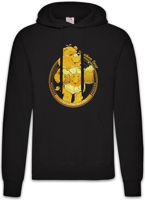 Drunk Bear Herren Hoodie Cute Beer Care Whisky Whiskey Gin Drunk Bears Fasching
