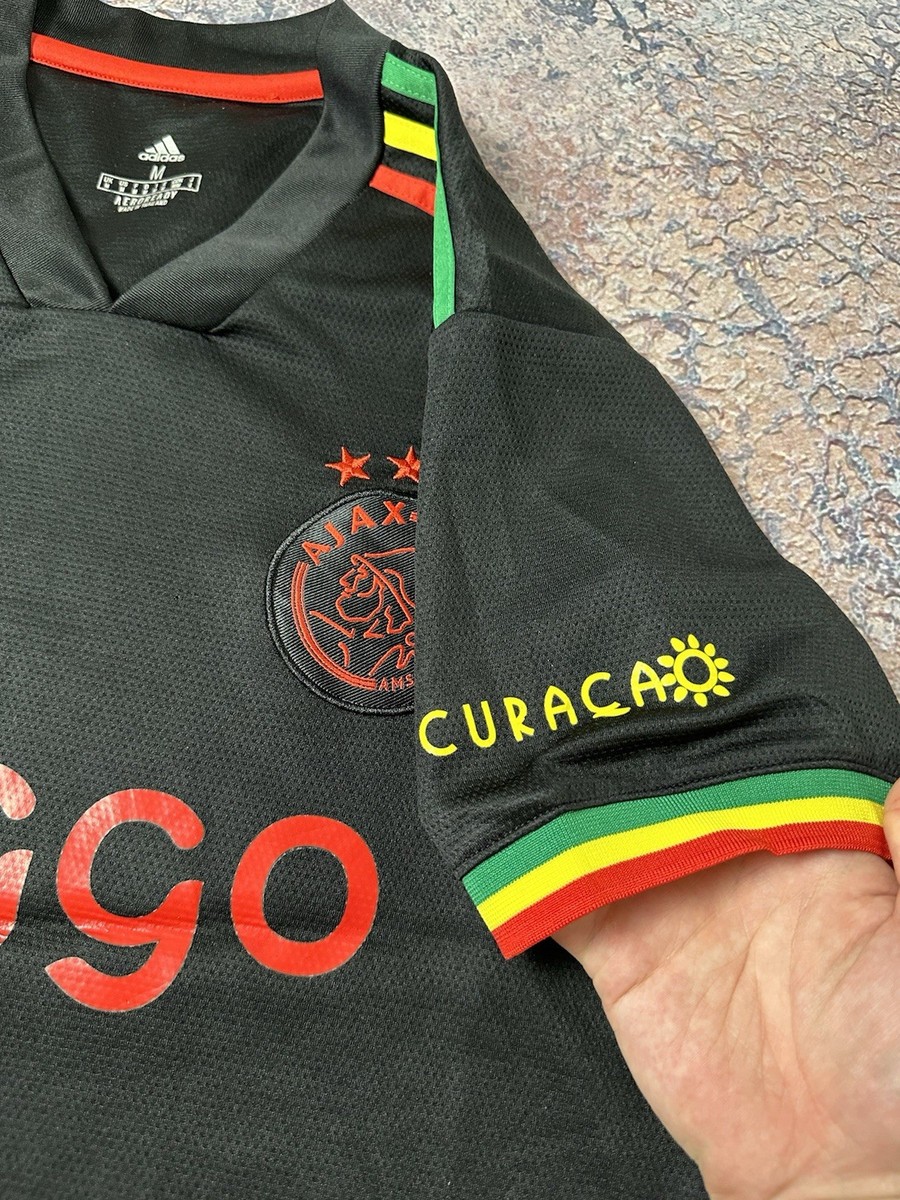 Adidas Soccer Jersey Men's M Ajax Amsterdam Bob Marley Third Black