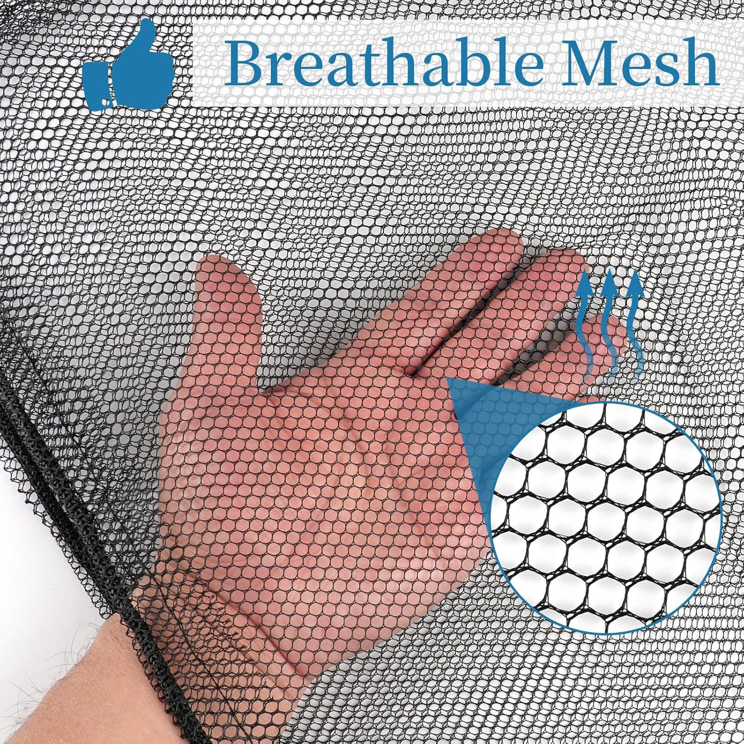 6 Pcs Mesh Bags Drawstring, 14x17 Inch with Lock, Multipurpose Storage Bags for