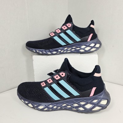 Sz 11.5 Adidas Ultraboost WEB DNA Men's Blue Pink GX2133 Running Shoes No  Laces | eBay