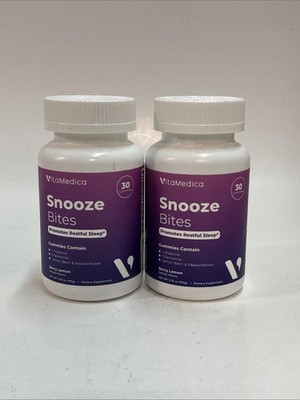 TWO VitaMedica Snooze Sleep Gummies 30 Count Each Exp: 02/2026