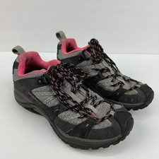 Merrell Trail Shoes Women’s Size 7 Black Pink Vibram Performance Hiking Sneakers