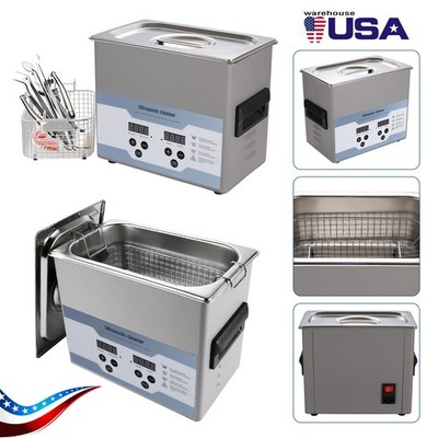 3.2L Ultrasonic Cleaner with Timer Heating Machine Digital Sonic Cleaner US