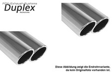  Duplex Sportauspuff Audi A3 8V Sportback 1.8 2.0l 4x4 je 2x90mm eingerollt