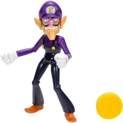 Waluigi 4'' Action Figure - Super Mario Collection