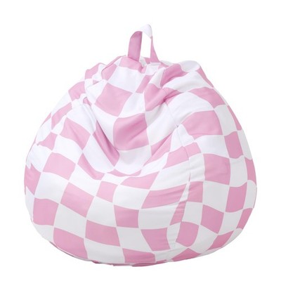 Bean Bag Chair for Teens (No Filler) Stuffed Animal Storage Bean Bag Chair Co...