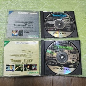 Thunder Force Gold Pack 1 2 Set Sega Saturn Japan Tecno Soft Shooter Rare Tested