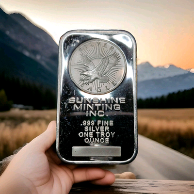 #ad 1oz 0.999 Sunshine Minting Silver Bullion Bar Get One Today $96.90