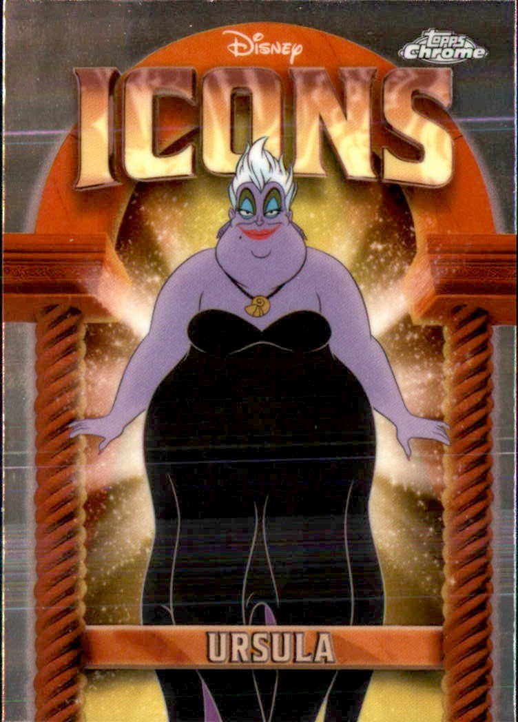 Ursula 2025 Topps Chrome Disney #62 Purple Wave Refractor /75