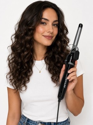 Revlon Perfect Heat 1/2'' Triple Ceramic Curling Iron, Black