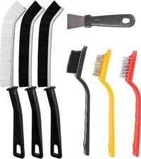 7Pcs Crevice Cleaning Brush, Multifunctional Brush Scrub Black 