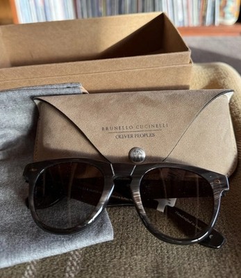 New With Box Oliver Peoples x Brunello Cucinelli Nino Buffalo Horn
