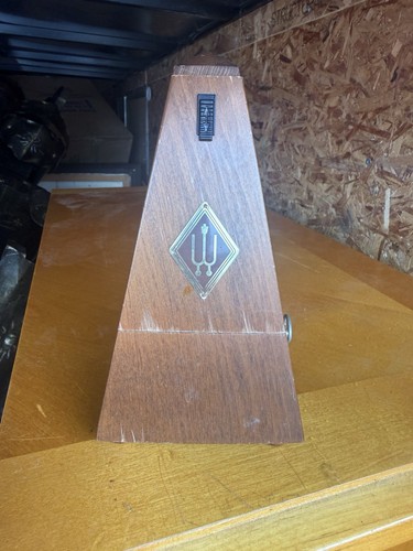 Vintage Wittner Maelzel Wood Bell Metronome Made in Germany