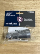 AquaSource Showerhead 2 Spray Settings #0382658 Model #3072-211