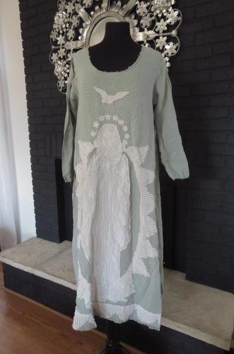 MAGNOLIA PEARL Linen Queen of the Sea Dress ~ Matcha - Picture 1 of 1