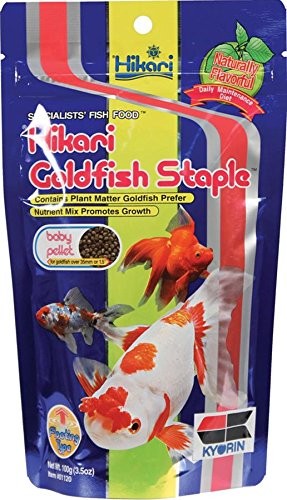 Hikari Goldfish Staple Baby Pellet 100 g cibo per pesci acqua fredda e stagno acquario