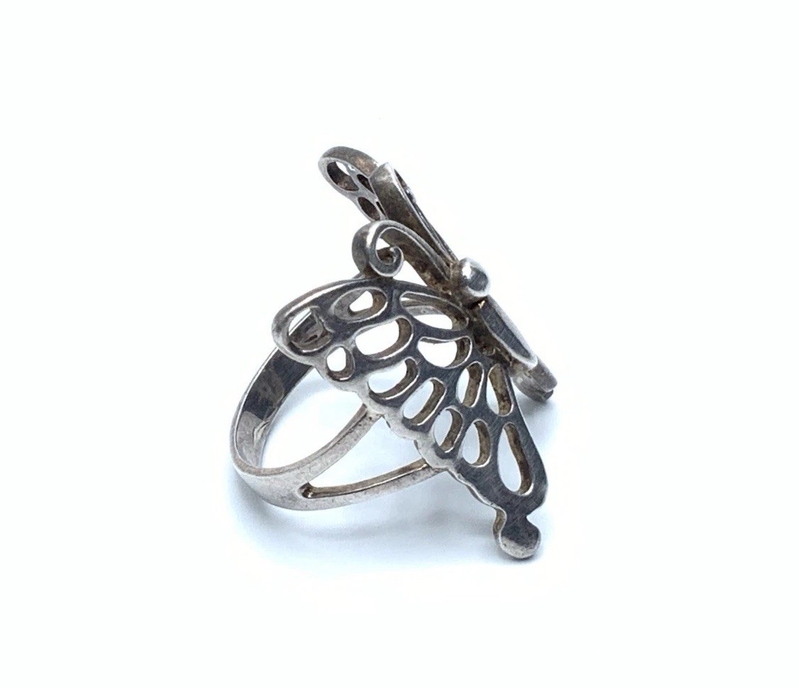 Designer STS Solid Sterling Silver 925 Butterfly … - image 4