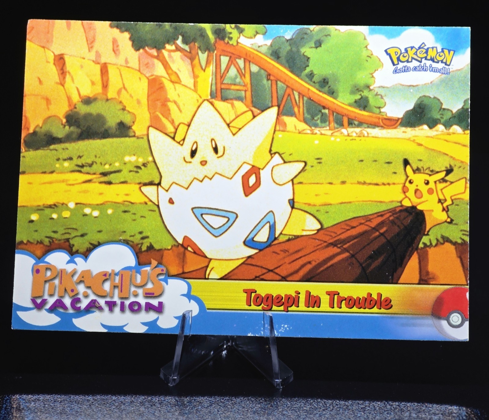 TOGEPI IN TROUBLE #45 - BLUE LOGO - NON-HOLO - TOPPS POKEMON CARD