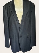 Image of NWT Hugo Boss Men’s Gray Wool Blend Sport Coat Blazer 44R Two Button Jacket