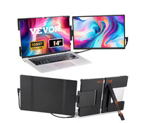 VEVOR Laptop Screen Extender 14" HD 1,080P Portable Monitor for 13"-17" Read 