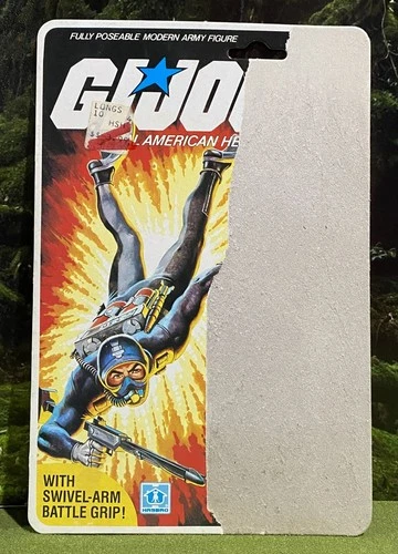 Vintage 1983 G.I. Joe TORPEDO v1 Full UNCUT Peach File Card Back GI GIJoe ARAH