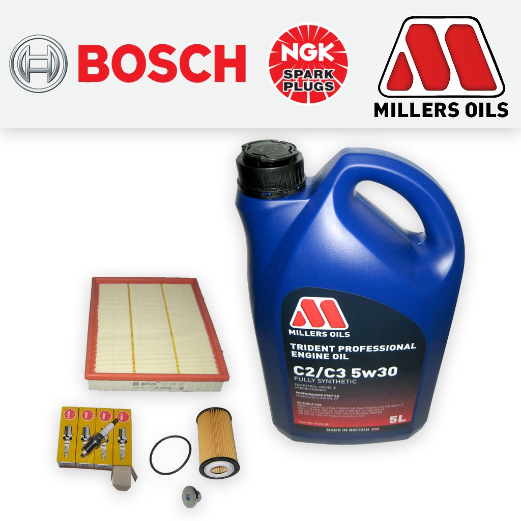 SERVICE KIT VAUXHALL ZAFIRA B MK2 1.8 16V A18XER OIL AIR FILTERS PLUGS +OIL