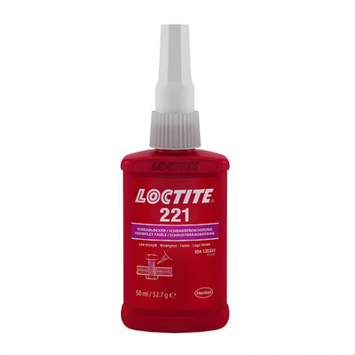 Loctite 221 Schraubensicherung | 50ml | Niedrigfest Violett | Bis M6