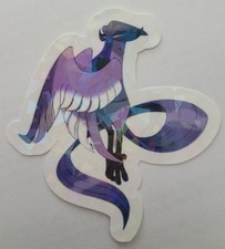6 Holographic Pokemon Sticker Set Decal Articuno Mew Mixed Bundle Pocket Monster