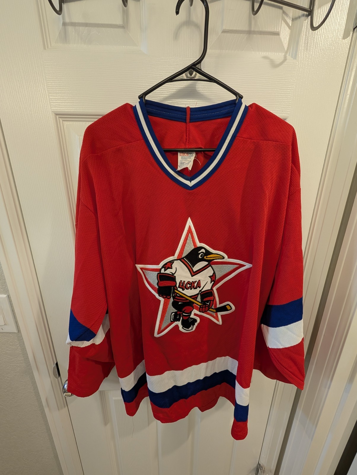 Rare CCM UCKA CSKA (XL) Russian Hockey Jersey