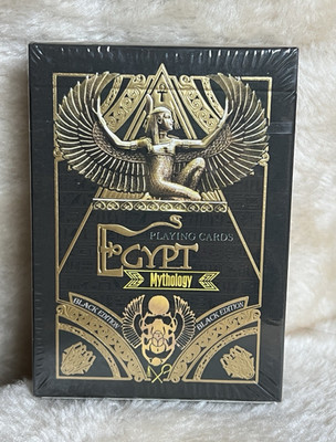 Egypt Mythology Playing Cards - Pharaoh Ed. (Black Tuck) - F.C. Designs & WJPC