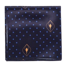 Blue Dots Pocket Squares for Men 100 Silk Suit Handkerchiefs for Formal Tuxe...