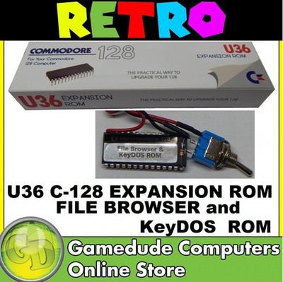 Commodore C128 U36 ROM - FILEBROWSER & KeyDOS ** Switchable ROM ** - [int03]