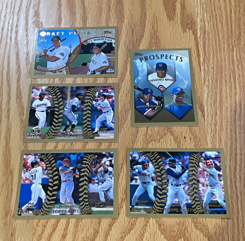 Topps 1999 Baseball Inserts 5 Card Lot HOF Sosa Bonds Griffey Jr + Rookies
