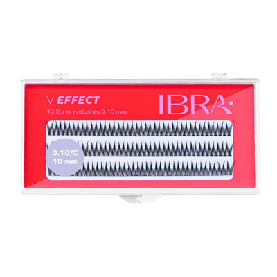 5907518390980 Ibra V Effect kępki rzęs 10mm 120szt. (P1) 
